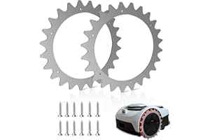 Cloudarrow 2 Pack Stainless Steel Spikes for Segway Navimow i105E/i108E, 257 mm Robot Lawn Mower Wheel Spikes Anti-Slip Spikes Accessories with 12 Screws