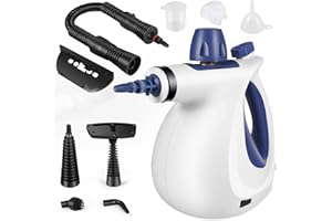 VIVIBYAN Handheld Steam Cleaner, Pressurized Cleaner with 11pcs Accessories Multi-Purpose Steamer for Home Use, Chemical-Free Cleaning Tile, Floor, Car, Sofa, Window, Bathroom, Kitchen