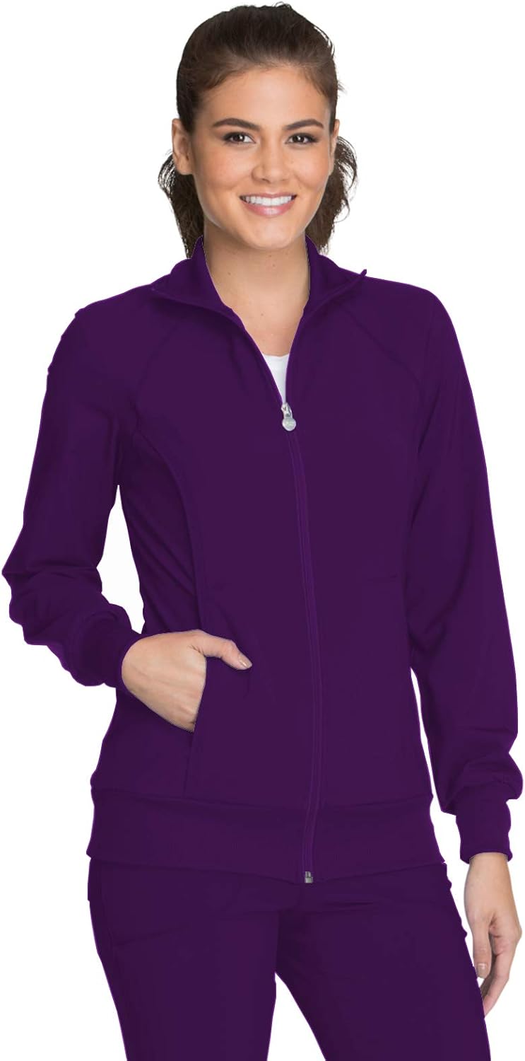 CHEROKEE Infinity Zip Front Jacket, 2391A, 3XL, Eggplant Amazon.co.uk