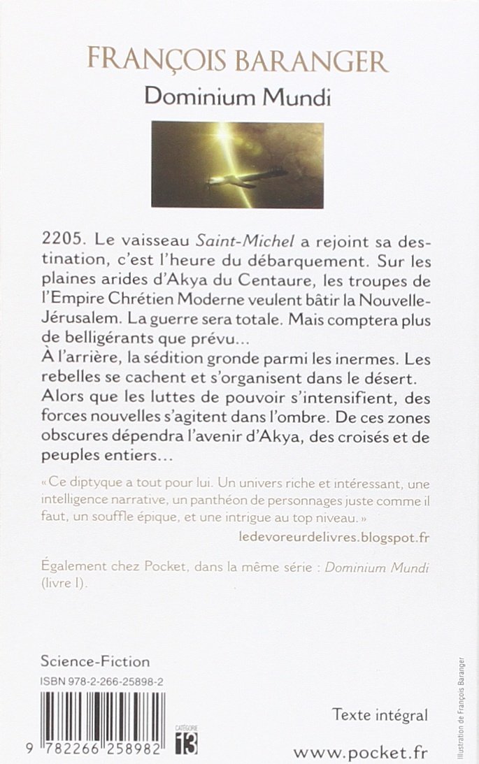 Amazonfr Dominium Mundi Volume 2 2 François Baranger - 