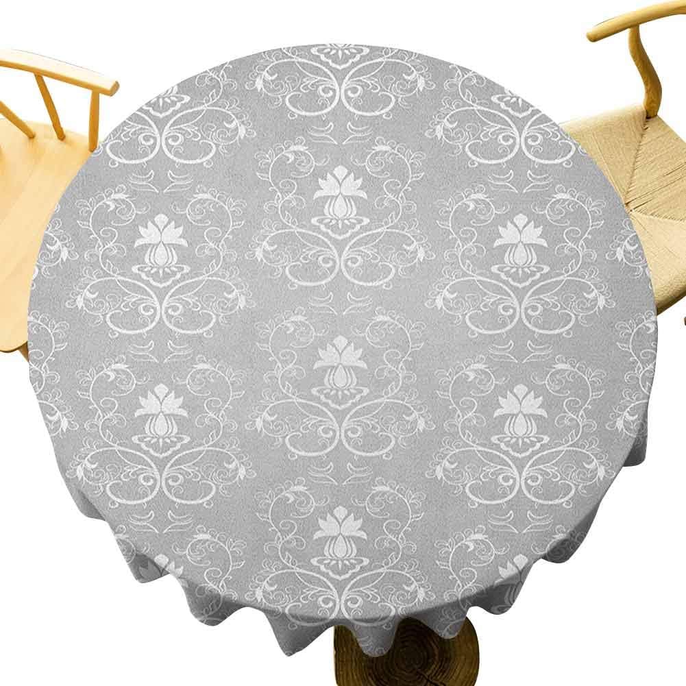 Damask Tablecloth 50 Inch Round Tablecloth Home Damask