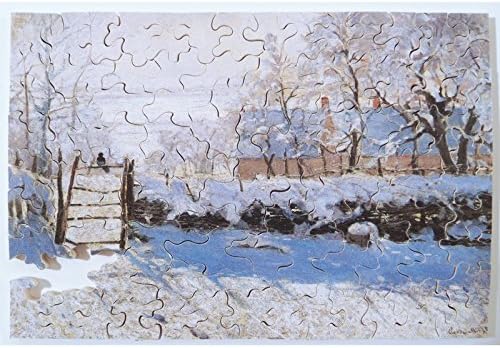 Puzzle Michele Wilson -Art Wood Jigsaw Puzzle La Pie Monet The Magpie
