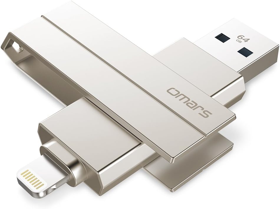 Omars 64gb Flash Drive For Iphone And Ipad Storage Memory Stick With Lightning Connector Compatible For Ios Iphone Xs X Iphone 8 7 6s Ipad Mini Air Mac And Computers Apple Mfi Certified Amazon Co Uk Computers Accessories