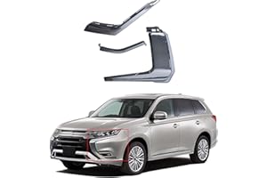 RAINMAN S 3-Piece Front Bumper LH Chrome Trim Set - Molding Strip Replacement for Outlander 2016-2019 (6407A141, 6407A145, 6407A143)