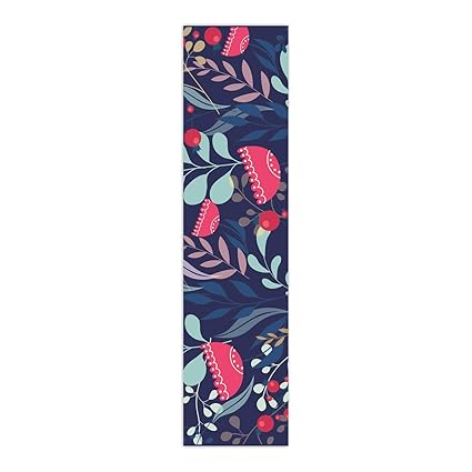 YaYa Cafe Floral Flower Fetching Printed Table Runner for Dining Table - 12 x 48 inches