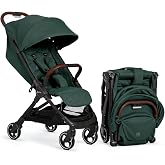 Silver Cross Clic Compact Travel Stroller &ndash; (Conifer) &ndash; Lightweight Baby Stroller for Airplane Travel &ndash; One-Hand Fold, Lie-Flat Infant &amp; Toddler Seat &ndash; Birth to 55 lb