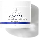 IMAGE Skincare, CLEAR CELL Salicylic Clarifying Pads, Exfoliating Wipes to Clarify Pores for Oily Prone Skin, 60 Pads