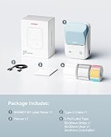 NIIMBOT B1 Label Printer 2 Inch Bluetooth Thermal Label Maker iOS Android PC view 8