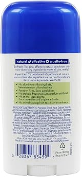 Kiss My Face Active Life Deodorant Stick Aluminum Paraben Fragrance Free 2.48 oz view 3