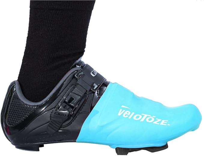 veloToze Waterproof Toe Covers Blue/Water Rain Shower Storm Resistant