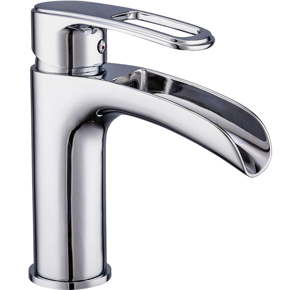 Frap Waterfall Washbasin Tap Bathroom Tap Single Lever Mixer Tap for Bathroom, Chrome, Multi-Way