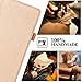iPad Pro 10.5 Case, WWW [Luxury Laser Flower] Premium PU Leather Case Protective Cover with Auto Wake/Sleep Feature for iPad Pro 10.5 Gold