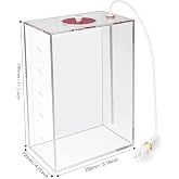 Aquarium Choice Acryli Made Liquid Storage Bucket Doing Pump Reservoir Container (4.7 * 7.4 * 10.9 Inch;5000ml/5L（Red）)