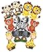 AVELLIM 18 Safari Jungle Zoo Animals Small (4.5