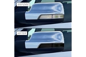SlickMod PreCut Vinyl Smoke Tint for 2019-2022 Dodge Ram 1500 Side Mirror (3. Mirror Turn Signal, 20% Dark Smoke)