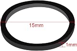 Hicarer Pack of 1000 Mini Rubber Hair Bands Black 1.5 cm Elastic Little Bands view 3