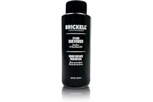 BRICKELL MEN'S PRODUCTS Brickell Men's Styling Hair Powder For Men, Creates Volume, Natural & Organic, Non-Greasy Texturizing Powder, 18g, Fragrance-Free