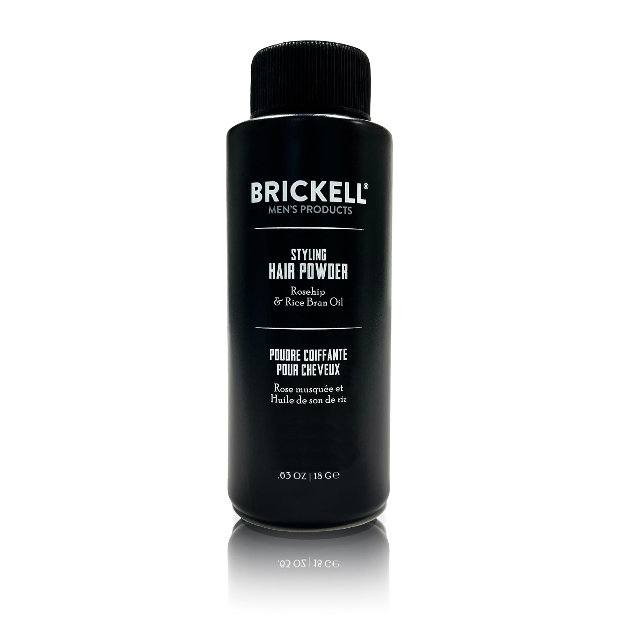 Brickell Men's Styling Hair Powder For Men, Creates Volume, Natural & Organic, Non-Greasy Texturizing Powder, 18g, Fragrance-Free