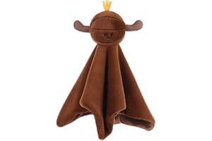 Apricot Lamb Basketball Blanket Cuddly Soft Loveys for Baby Boy and Girl, 13.8x13.8 Inches for Newborn, Infant and Toddlers