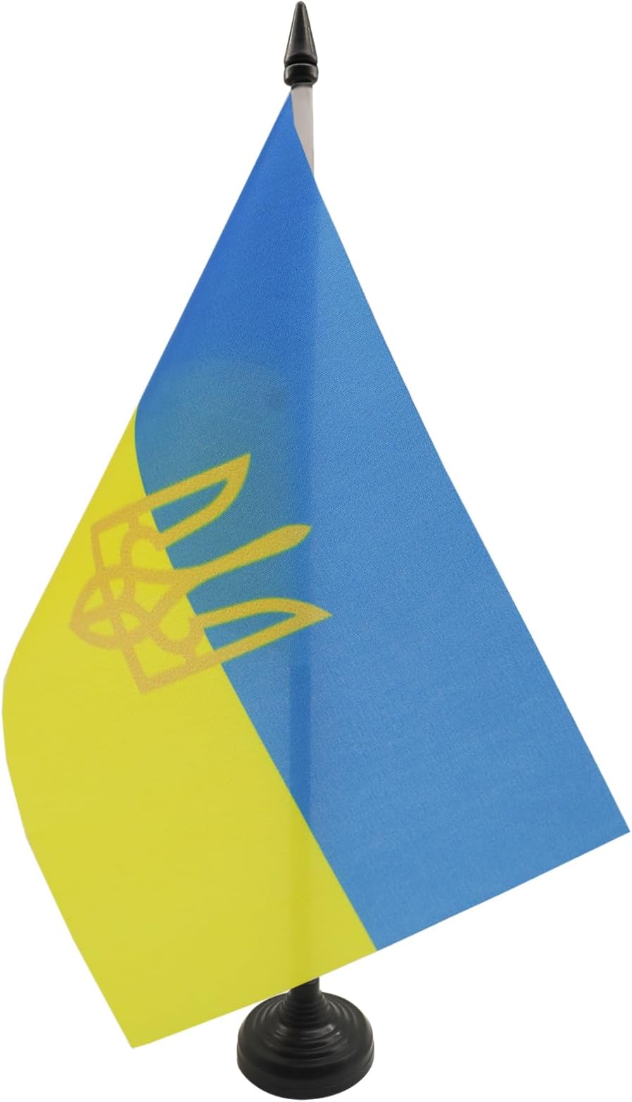 AZ FLAG Ukraine Coat of Arms Table Flag 5x8 in 21x14 cm with Pole