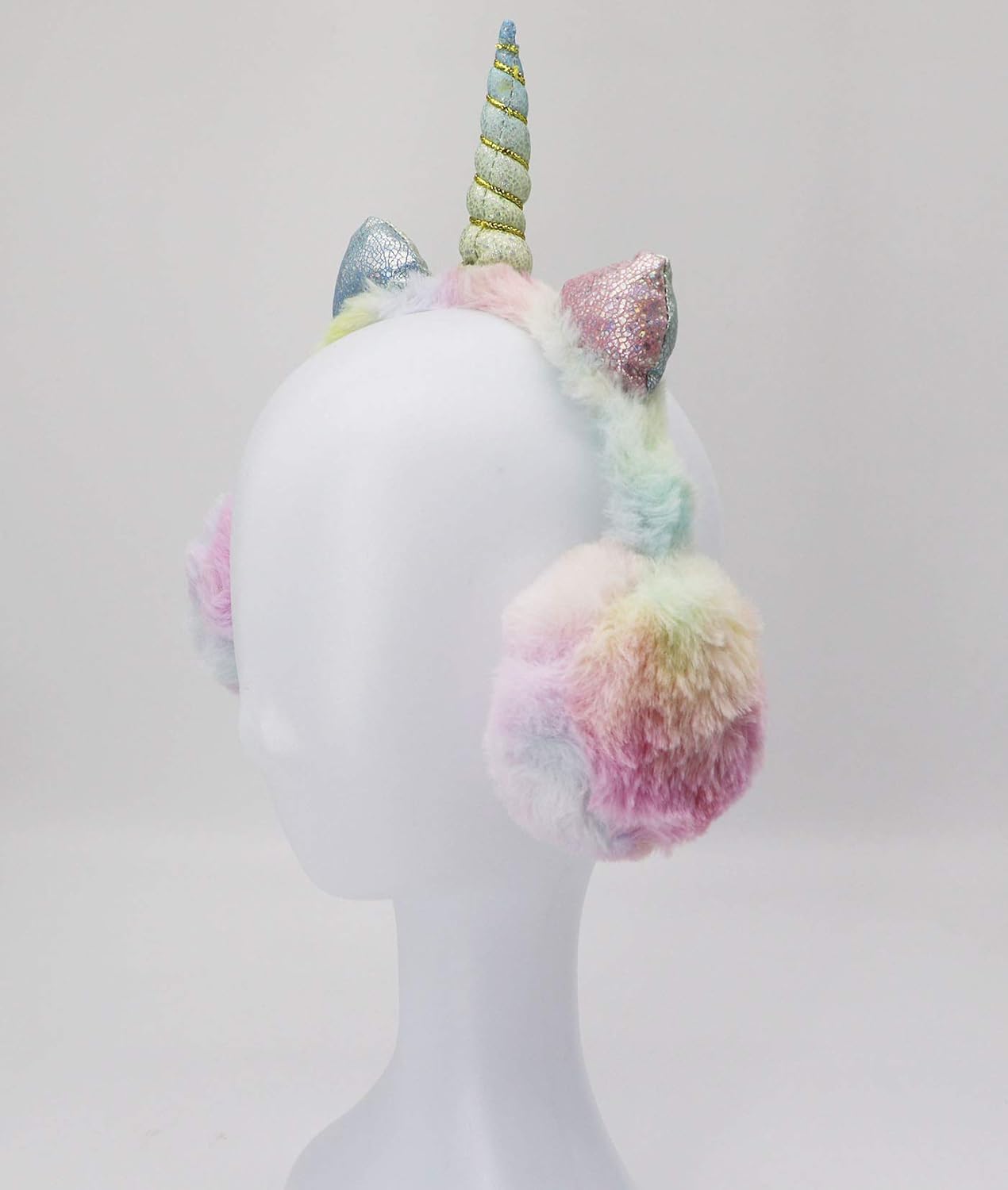 Winter Kids Unicorn Earmuffs Cute Cartoon Ear Plush Warm Earmuff