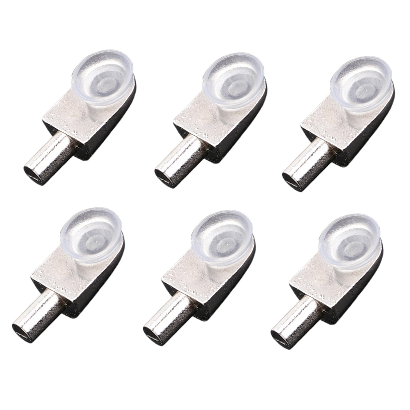 Shelf Support Pegs 20pcs Glass Shelf Pins Bracket Zinc Alloy Nail Polished Rod Joint with Suction Cup with 5mm Dia Pin