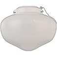 Westinghouse 7785300 LED Schoolhouse Indoor/Outdoor Ceiling Fan Light Kit, White Finish with White Opal Glass