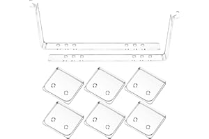 Skyley 8 Pcs Shower Curtain Clips Set for Liners Curtains to Keep Water Windproof Acrylic Splash Guard Holders Clear Adhesive Shower Liner Holder Clips Curtain Holder