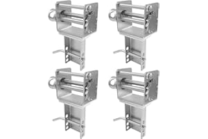 Knwigoe Heavy Duty Trailer Stake Pocket Winch Set of 4 – 5400 lbs Load, 16200 lbs Breaking Strength Carbon Steel Flatbed Truck Winch for Tie Down Straps, Cargo Securement(4 Hiole) Galvanizing