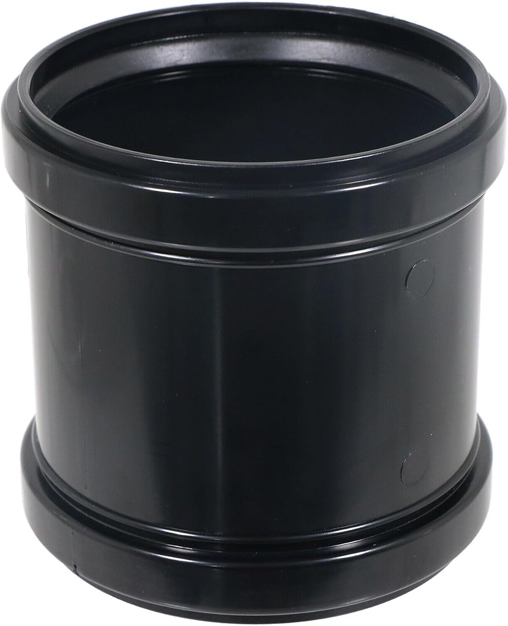 Spares2go 110mm 4in Soil Waste Pipe Double Socket Push Fit Straight Coupler