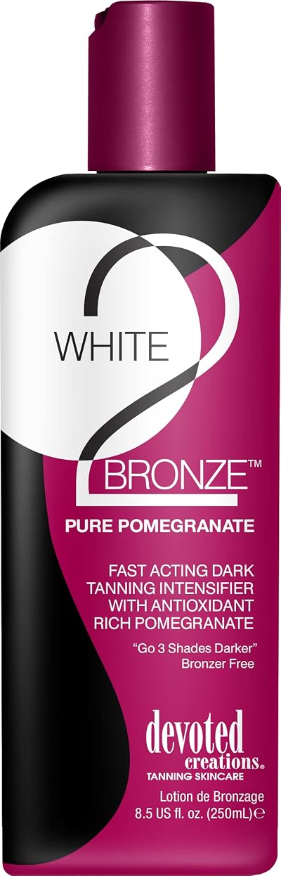 Devoted Creations White 2 Bronze Pure Pomegranate Tanning Lotion 251ml Sunbed