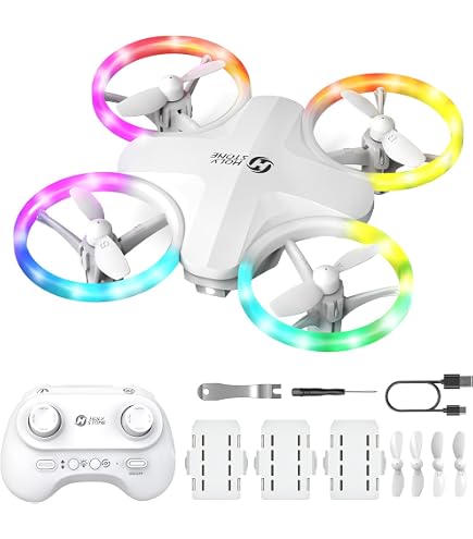SNAPTAIN SP350 Mini Drone pour Enfants, Quadricoptère RC Portable à Lancer avec 3 Batteries, Vol en Cercle, Retournement 3D, Excellent Cadeau/jouets pour Garçons et Filles, Bleu