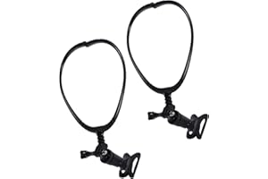 Milisten 2pcs Adjustable Hands-free Neck Microphone Holder Portable Ergonomic Mic Stand for Musicians