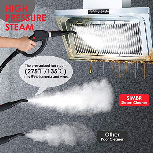 SIMBR Steam Cleaner, 18in1 Multipurpose Steam Mop, 1500W 1.5L