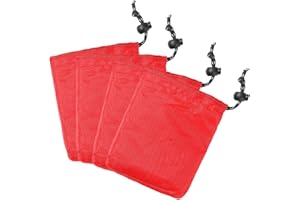 SHINYPASING 4pcs Small Outdoor Drawstring Storage Bags Portable Camping Pouches for Travel and Sports Organizer