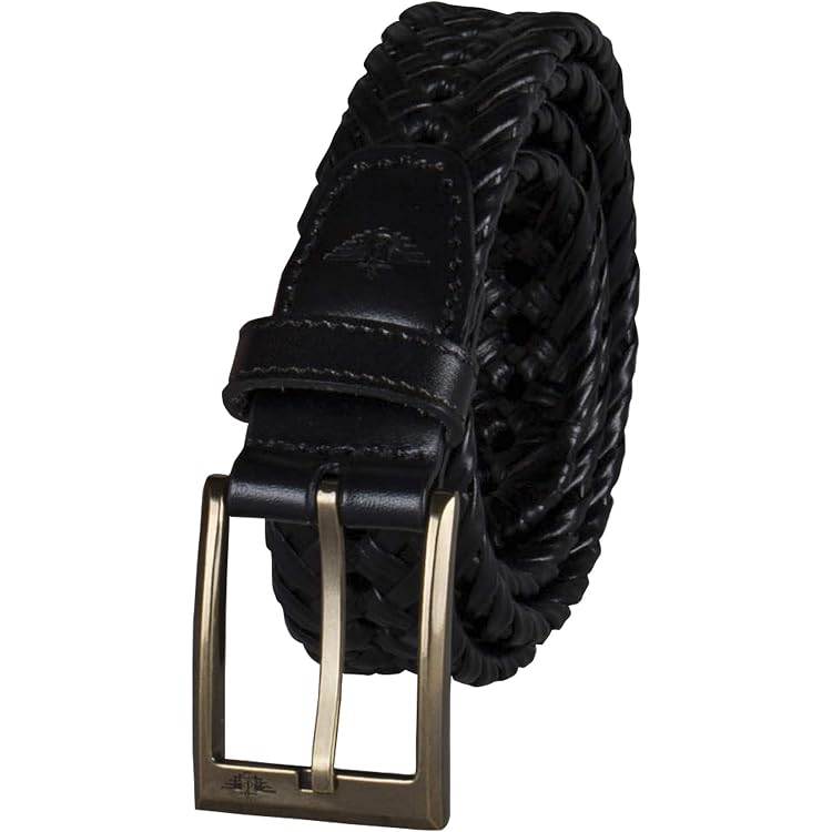 Johnston & Murphy Leather Braided Belt Cognac 32 at Amazon  display picture 1