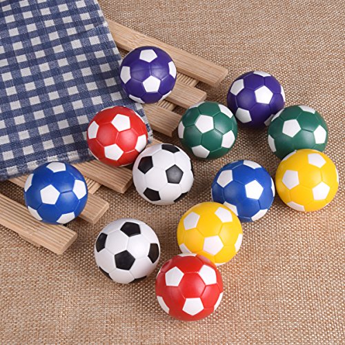 Hotusi Table Soccer Foosballs Replacement Balls Mini Multicolor 36mm Official Foosball - Set of 12 - Thumbnail 5