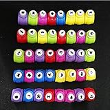 WorldoorMini Paper Craft Punch Card Scrapbooking Engraving Kid Cut DIY Handmade Hole Puncher for Festival Papers and Greeting Card with Random Colors and Random Cutting Shape,Set of 40