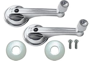 Auto Krafters Compatible/Replacement for Window Handles Pair 1965-67 Mustang 1966-67 Falcon Fairlane Ranchero Comet Regulator Crank (EBC5ZZ-6523342PR)