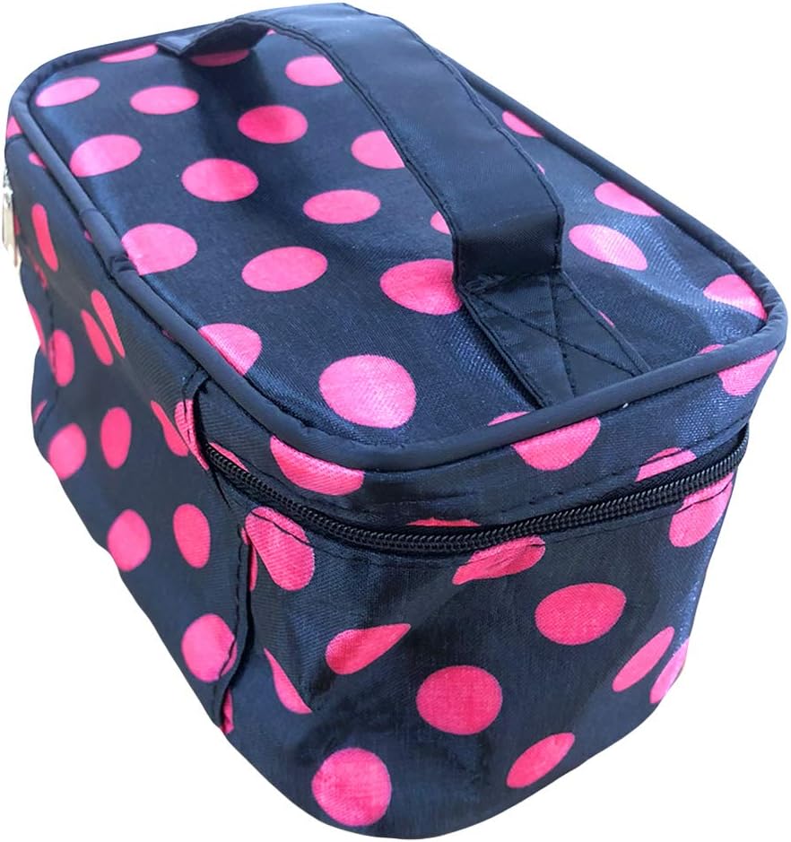 Portable Hanging Toiletry Bag/Portable Travel Organizer Carry Tote Cosmetic Bag for Women Makeup or Men Shaving Kit with Hanging Hook for vacation (C Black)