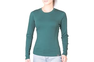 MERIWOOL Womens Base Layer 100% Merino Wool Midweight Long Sleeve Thermal Shirt