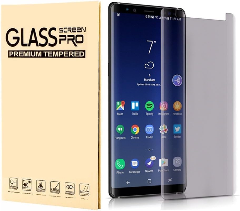 coomice z010 Privacy Anti-Peeping, 9H Hardness, Anti-Scratch, Anti-Shatter, Anti-Fingerprint Tempered Glass Screen Protector for Samsung Galaxy Note 8