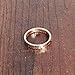 JSEA Womens Stainless Steel Cz Roman Numeral Rings Bands Openwork Rose Gold