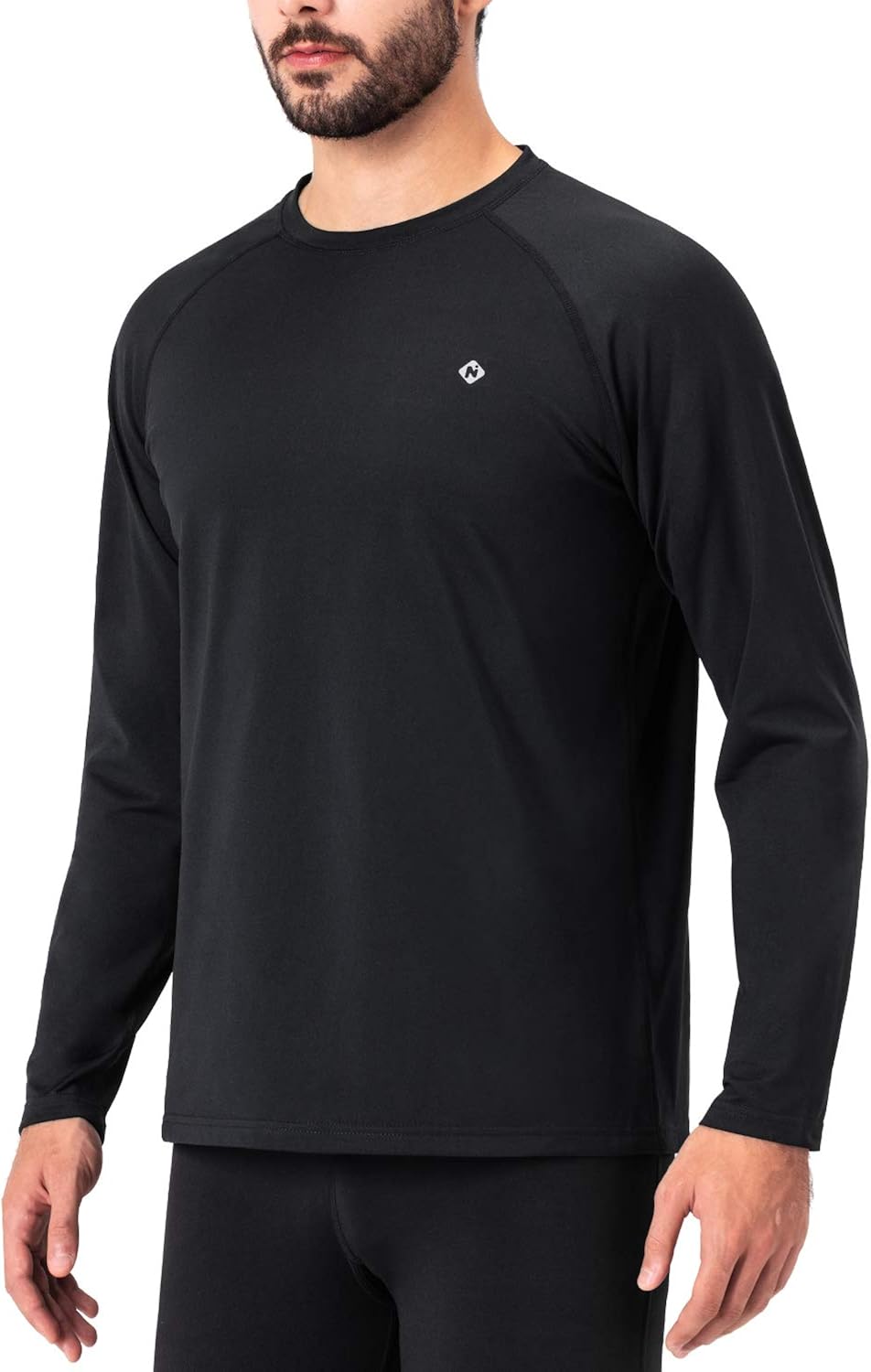 Amazon.com: Naviskin Men's Fleece Thermal Mock Neck Long Sleeve Shirt Running Workout Outdoor 