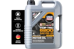 Liqui Moly 20238 TOP TEC 6200 0W20 Motor Oil, 5 l, 1 Pack