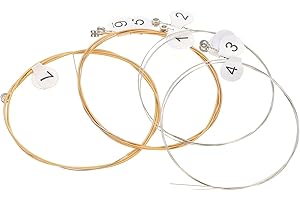 Milisten 7pcs Lyre Strings Replacements Harp Strings Metal Wire for Lyre Musical Instrument Accessories