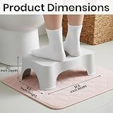ASPIRE UK Squatting Toilet Stool 7 Inch Non-Slip Bathroom Step Up Stool view 3