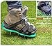 Ohuhu Lawn Aerator Spike Shoes, Aerating Lawn Soil Sandals with Metal Buckles and 3 Adjustable Straps, One Size Fits All for Aerating Your Lawn or Yard