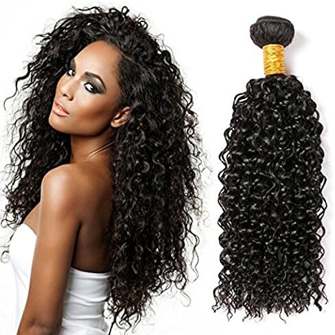 CLAROLAIR 8A Brazilian Kinky Curly Hair Bundles Brazilian Hair Curly Human Hair Bundle One Bundle Natural Color (100+/-5g)/pc 26 Inch