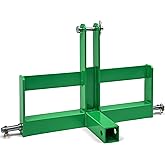 YITAMOTOR 3 Point Trailer Hitch with 2" Receiver for Category 1, 3 Pt Tractor Quick Hitch Drawbar Adapter Attachments with Suitcase Weight Brackets